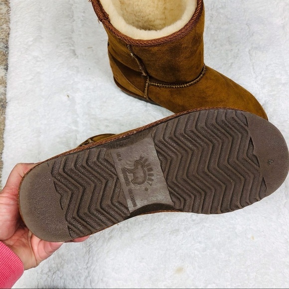 🔥 Australia Warmbat brown Kangaroo booties sz6 NEW - Picture 6 of 6